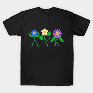 flowers dancing , Plant Lover, nature, fresh T-Shirt